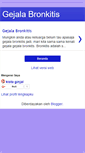 Mobile Screenshot of gejalabronkitis.blogspot.com
