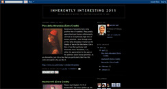 Desktop Screenshot of inherentlyinterestings2011.blogspot.com