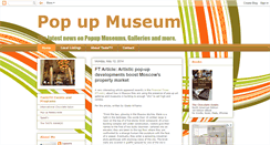 Desktop Screenshot of popupmuseums.blogspot.com