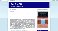Desktop Screenshot of centrodocumental-paip.blogspot.com