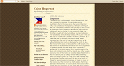 Desktop Screenshot of cajunhuguenot.blogspot.com