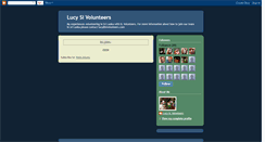 Desktop Screenshot of lucyslvolunteers.blogspot.com