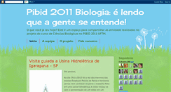 Desktop Screenshot of pibid2011biologiauftm.blogspot.com