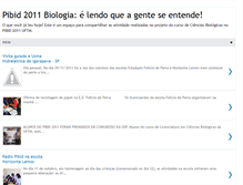 Tablet Screenshot of pibid2011biologiauftm.blogspot.com