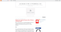 Desktop Screenshot of acabarcomapobrezaja.blogspot.com