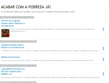 Tablet Screenshot of acabarcomapobrezaja.blogspot.com