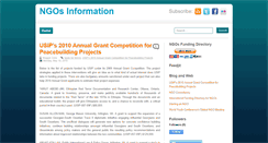 Desktop Screenshot of ngos-information.blogspot.com