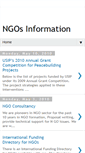 Mobile Screenshot of ngos-information.blogspot.com