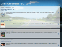 Tablet Screenshot of medioambientales2010.blogspot.com