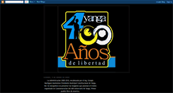 Desktop Screenshot of aniversariodelibertad.blogspot.com