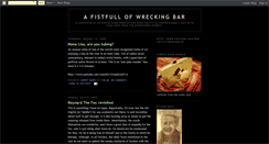 Desktop Screenshot of afistfullofwreckingbar.blogspot.com
