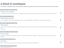 Tablet Screenshot of afistfullofwreckingbar.blogspot.com