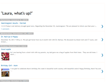 Tablet Screenshot of laura-whatsup.blogspot.com