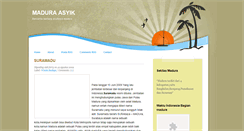 Desktop Screenshot of madura-asyik.blogspot.com