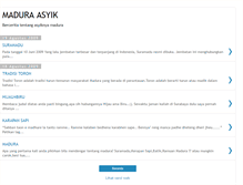 Tablet Screenshot of madura-asyik.blogspot.com