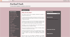 Desktop Screenshot of farhadtash.blogspot.com