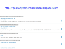 Tablet Screenshot of gestionycomercializacion.blogspot.com