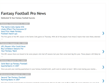 Tablet Screenshot of fantasyfootballpronews.blogspot.com