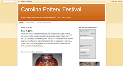 Desktop Screenshot of carolinapotteryfestival.blogspot.com