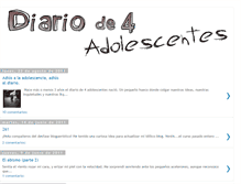 Tablet Screenshot of diariode4adolescentes.blogspot.com