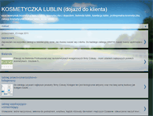 Tablet Screenshot of kosmetyczkalublin.blogspot.com