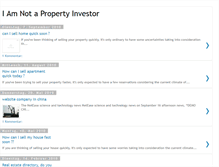 Tablet Screenshot of i-am-not-a-property-investor.blogspot.com