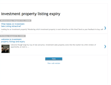 Tablet Screenshot of investmentsalesexpiry.blogspot.com