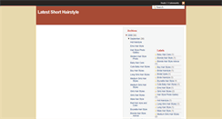 Desktop Screenshot of latestshorthairstyle.blogspot.com