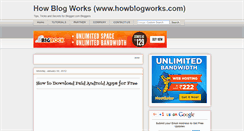 Desktop Screenshot of howblogworks.blogspot.com