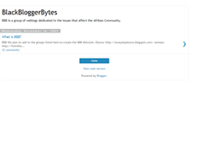 Tablet Screenshot of blackbloggerbytes.blogspot.com
