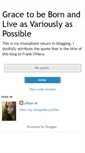 Mobile Screenshot of gracetobeborn.blogspot.com