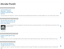Tablet Screenshot of microbepundit.blogspot.com