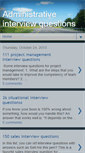 Mobile Screenshot of administrativeinterviewquestions.blogspot.com