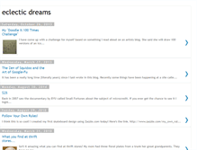 Tablet Screenshot of eclecticdreaming.blogspot.com