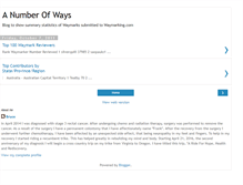 Tablet Screenshot of anumberofways.blogspot.com