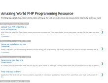 Tablet Screenshot of amazingphp.blogspot.com