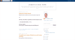 Desktop Screenshot of johnsunixtips.blogspot.com