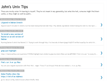 Tablet Screenshot of johnsunixtips.blogspot.com