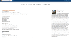 Desktop Screenshot of juandejesus-resume.blogspot.com