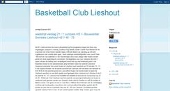 Desktop Screenshot of basketballclublieshout.blogspot.com