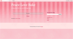 Desktop Screenshot of peacelovebake.blogspot.com