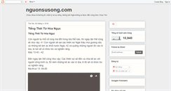 Desktop Screenshot of nguonsusong.blogspot.com