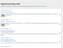Tablet Screenshot of nguonsusong.blogspot.com