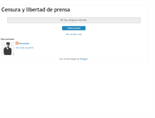Tablet Screenshot of censuraylibtprensa.blogspot.com