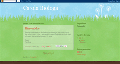 Desktop Screenshot of carolabiologa.blogspot.com