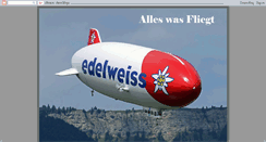 Desktop Screenshot of alleswasfliegt.blogspot.com