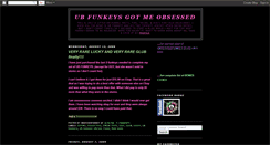 Desktop Screenshot of obsessedfunkey.blogspot.com