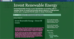 Desktop Screenshot of investrenewableenergy.blogspot.com