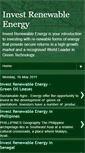 Mobile Screenshot of investrenewableenergy.blogspot.com