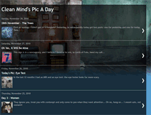 Tablet Screenshot of cleanmindspicaday.blogspot.com